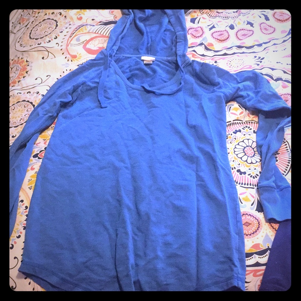 Blue hoodie